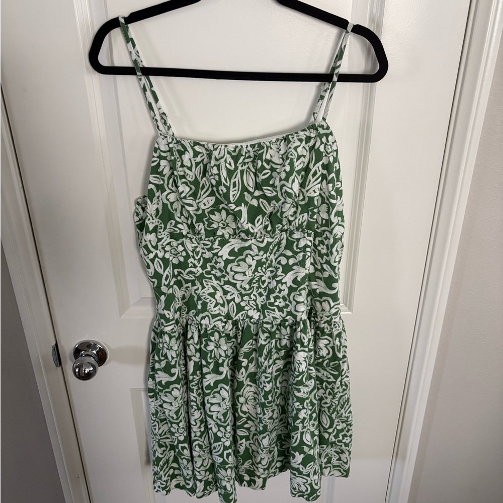 Green Floral Women's Dress